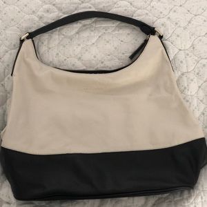 Banana Republic Black and white leather bag